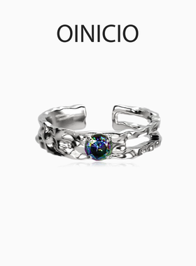 【经典银版 售完不补】情人节礼物OINICIO初印沉积S925银镂空戒指