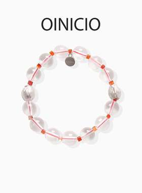 [新年礼物]OINICIO初印种子系列茉莉花天然白水晶手链本命年手串