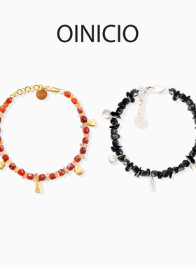 新年礼物 OINICIO初印种子系列玉米宝石串珠手链本命年红玛瑙手串