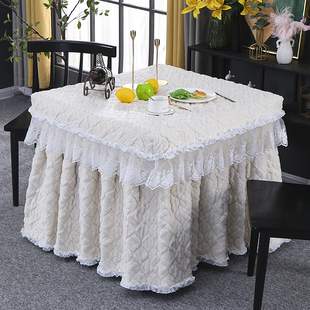 加厚烤火桌子罩套正方形烤火炉冬季电炉罩烤火被罩麻将机围罩新款