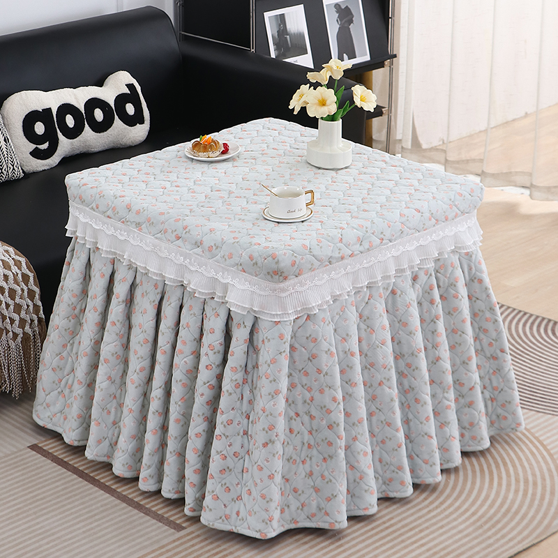 2024新款正方形烤火罩麻将机四方桌烤火桌子罩套加厚烤火被子冬季