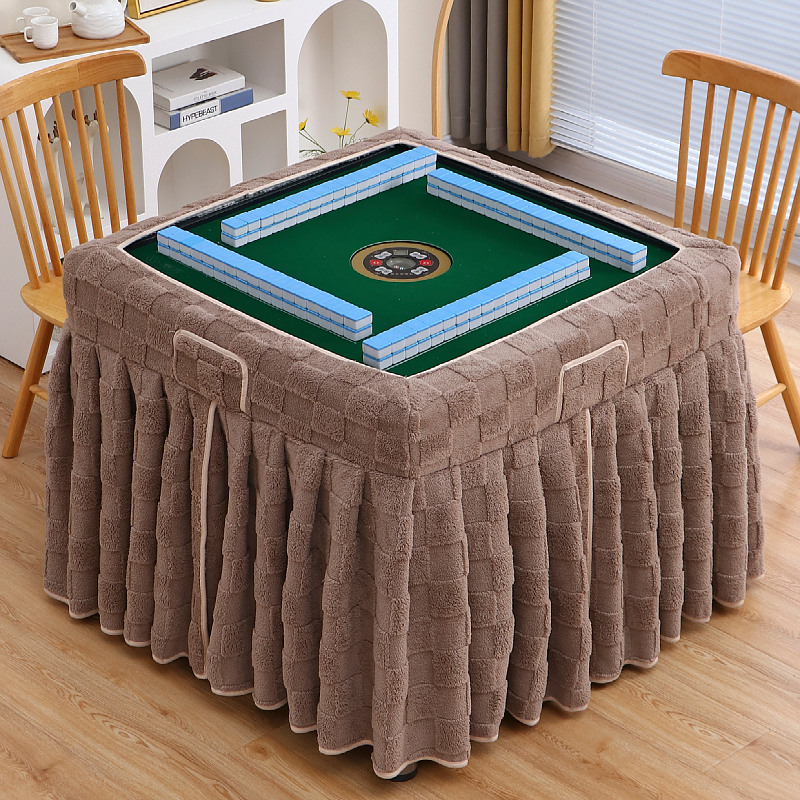 新款全自动麻将机烤火罩正方形电暖炉围布罩套冬季取暖烤火桌罩套