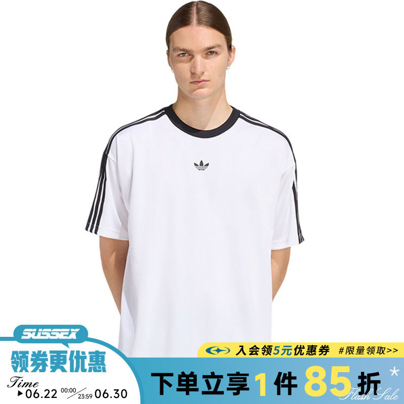 阿迪达斯运动训练休闲T恤