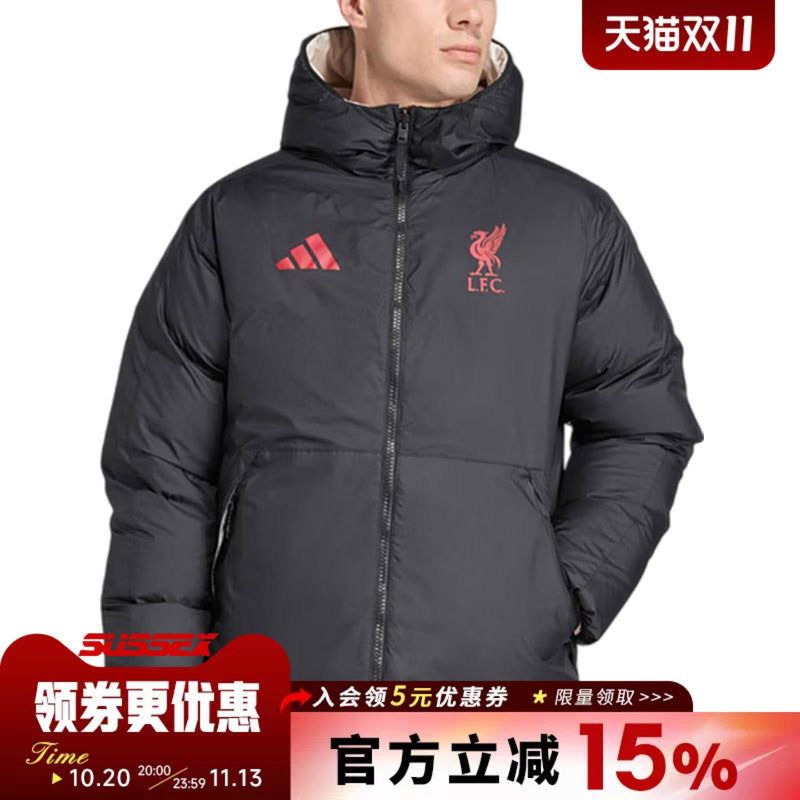 阿迪达斯运动休闲羽绒服