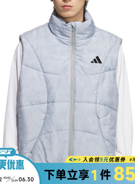 阿迪达斯冬季男子篮球运动休闲棉服马甲KC2755