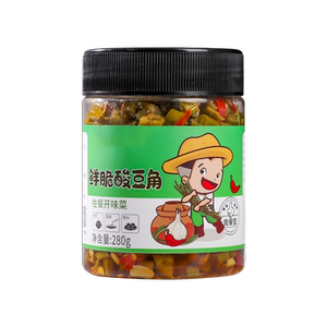 酸豆角下饭菜湖南特产小包装鲜脆原味酸豆角家商用批发整箱旗舰店