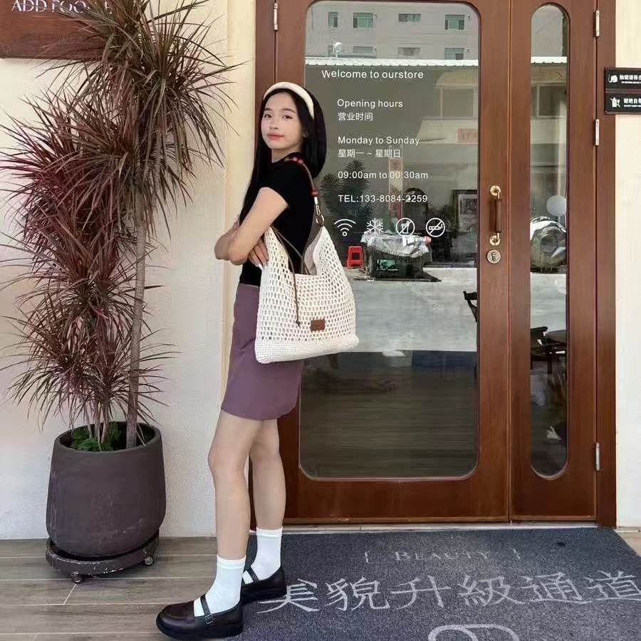 编织镂空包女2026新款夏季海边度假旅游托特包包沙滩包单肩腋下包
