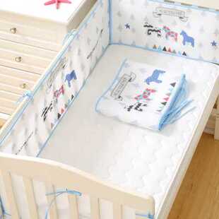 婴儿床床围夏季夏天围栏软包防摔挡布透气网薄防撞宝宝床品可定做