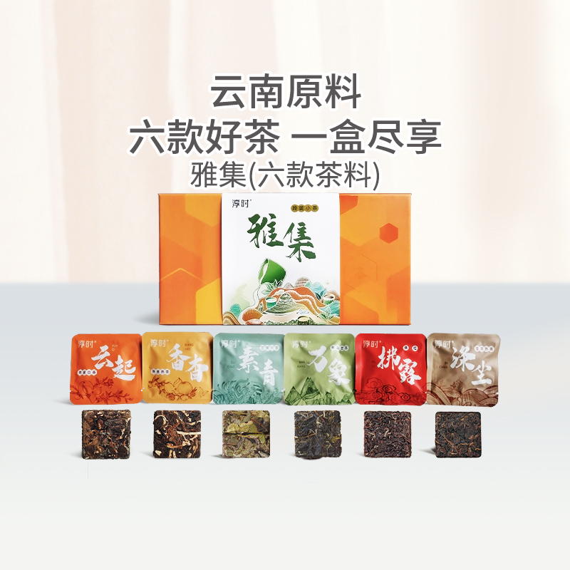 淳时新派茶玲珑小茶白茶普洱茶