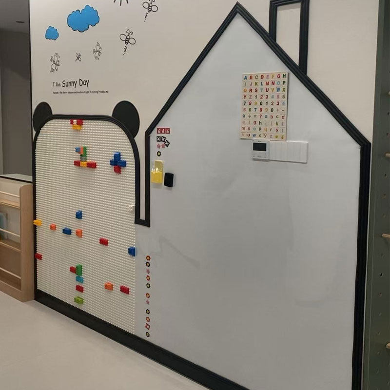 积木墙黑板墙二合一墙贴磁吸上墙家用涂鸦墙儿童益智拼装底板画板,玩具/童车/益智/积木/模型,普通塑料积木,淘宝优惠券,粉丝福利购,淘宝优惠卷