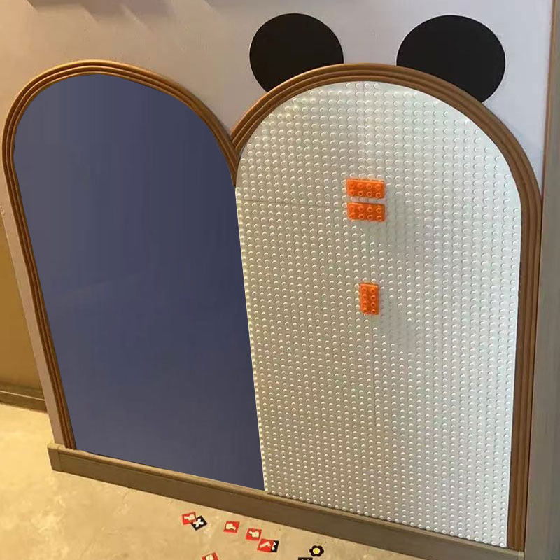 儿童磁性白板墙积木墙二合一可擦