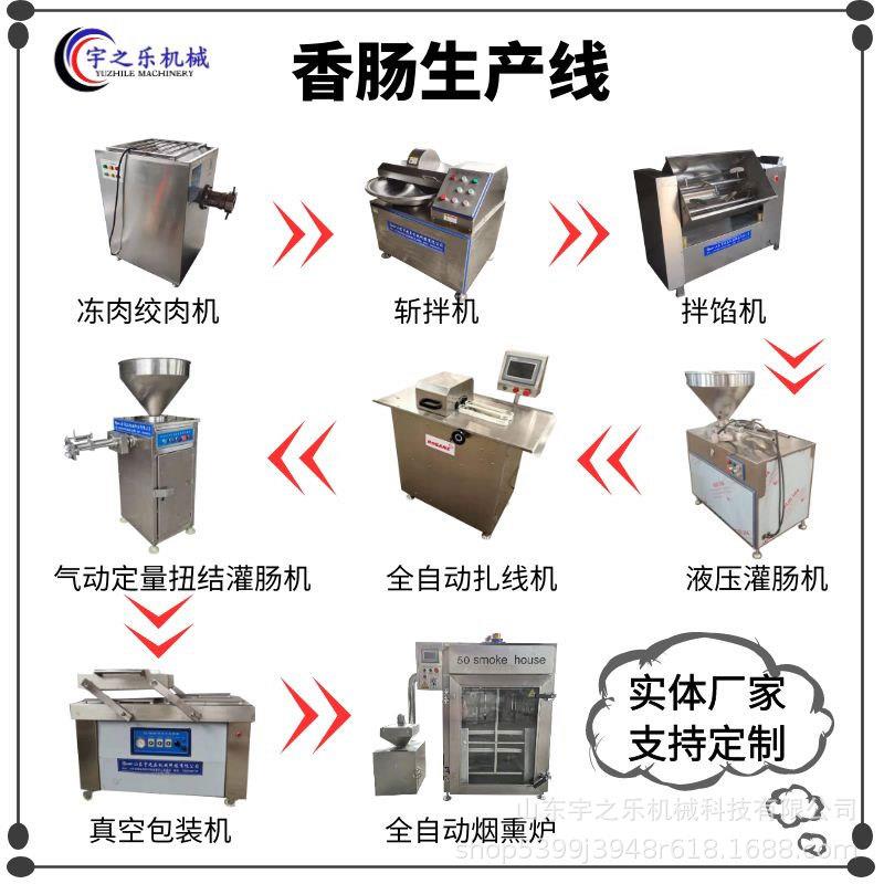 香肠生产加工流水线红肠制作机器香肠成套生产线设备厂家