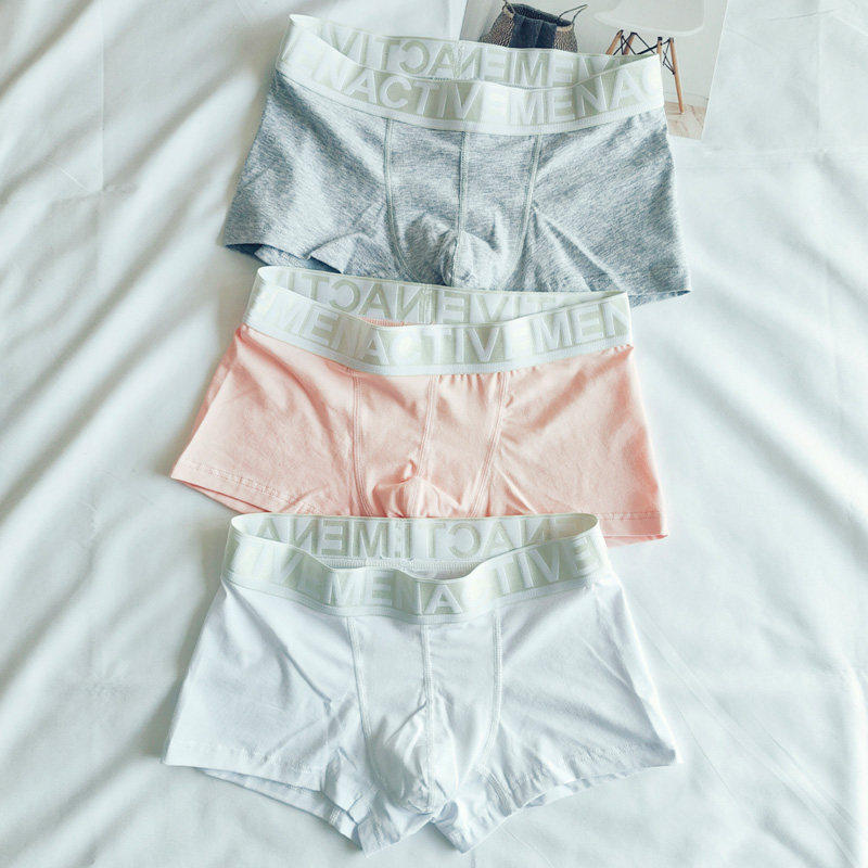 日本MUJU良品男士内裤男生纯棉四角裤头新款爆款潮牌性感夏季薄款