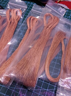 0.2退火紫铜丝81m270根退火铜丝diy非遗绒花制作材料工具包黄铜丝
