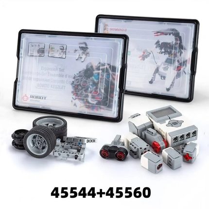 ev3国产兼容某高45544+45560青少年编程机器人积木套装教具课程件