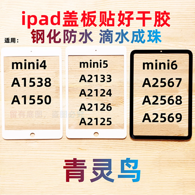 适用ipad盖板外屏迷你 mini4/5/6/7 A1538/1550/2133/2124/2126