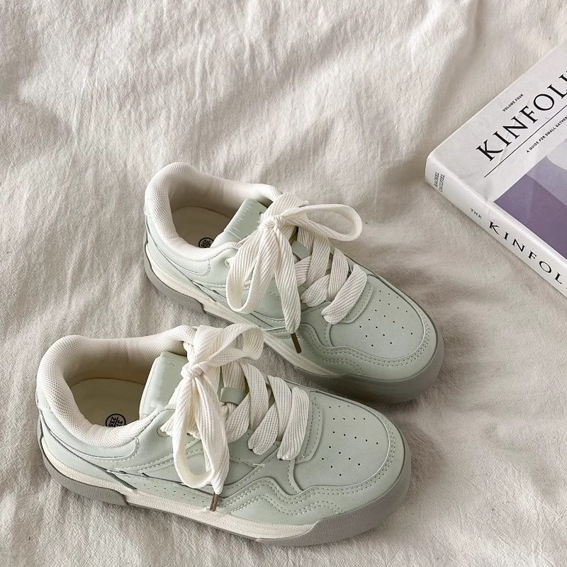 PLOVER品牌真皮厚底板鞋女2025新款春秋季休闲百搭小众轻便运动,女鞋,休闲板鞋,淘宝优惠券,粉丝福利购,淘宝优惠卷