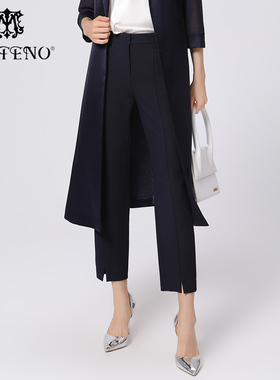 专柜正品马天奴2025年春季新款三醋酸直筒裤西裤长裤子MRS412PNS0