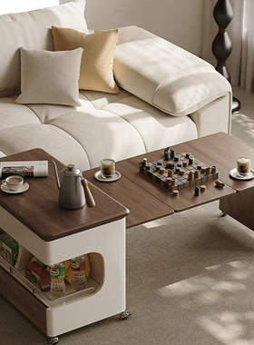可移动茶几折叠伸缩小户型客厅家用边柜升降沙发边几茶几