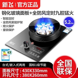 九腔猛火定时 液化气单灶燃气灶天然气灶家用灶台嵌入式 台式