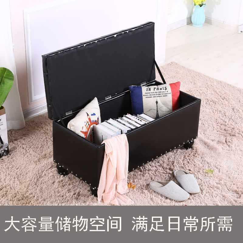 北欧式实木沙发凳服装店小沙发家用进门试换鞋凳长条床尾凳储物凳