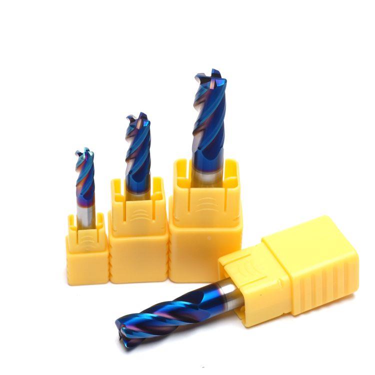 65度4刃圆鼻钨钢合金涂层立铣刀牛鼻刀3 4 5 8 10 12 14 16 20R1