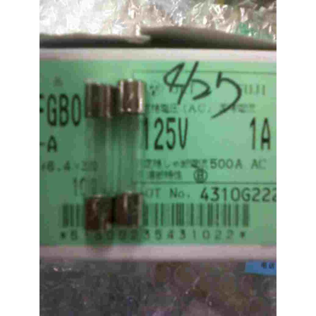 富士保险丝 6.4X30MM 125V 1A 进口  玻璃保险丝 125V1A
