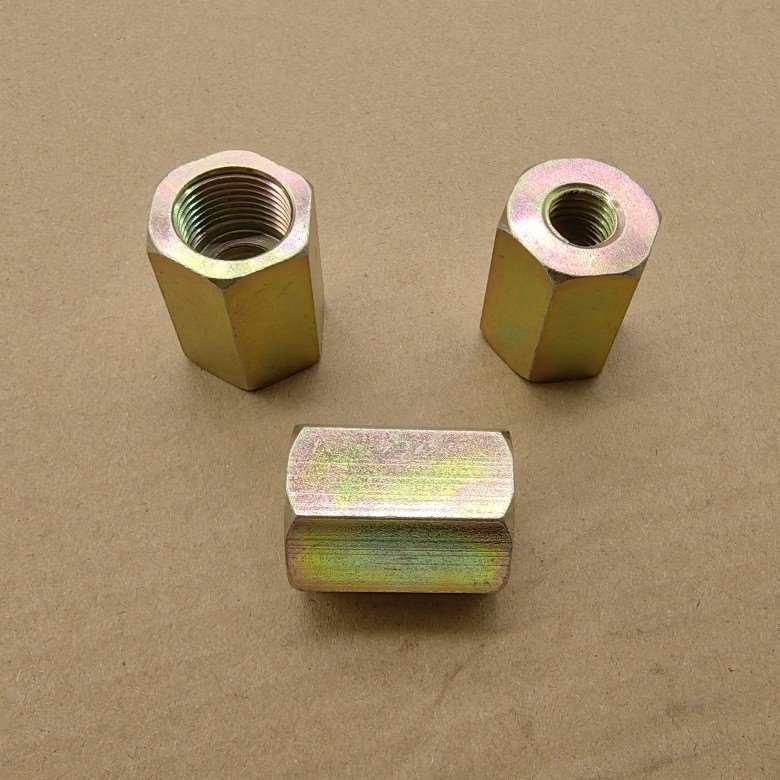 内丝M18*1.5-转内丝M12*1.75粗牙双内丝铁接头外表镀锌1218