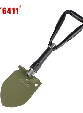 6411工厂Q4A铲子折叠多功能锹全钢迷你铲子户外便携钢锹车载铁锹