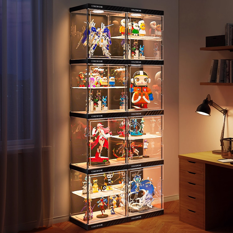 40加高可拆层板手办展示柜