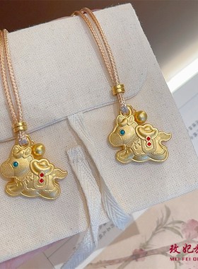 玫妃珐琅彩小马吊坠纯银项链足银999新中式编织绳毛衣链送女友