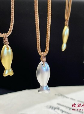 古法小鱼纯银项链女简约百搭时尚