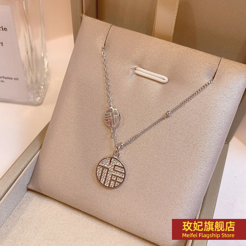 925银十字链女正生纯银纯银项链