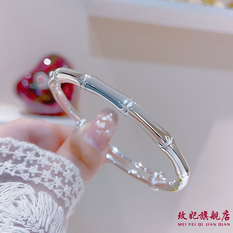 竹节纯银手镯女个性气质轻奢网红