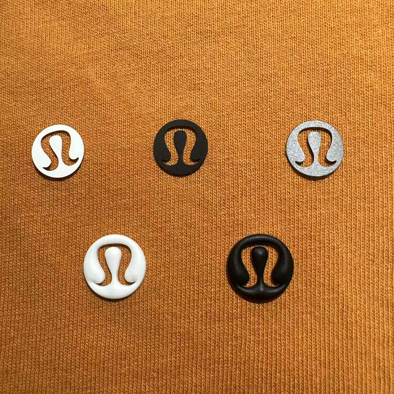 立体露标硅胶爆款logo银色反光热转印烫画瑜伽服装烫印lu修补烫贴