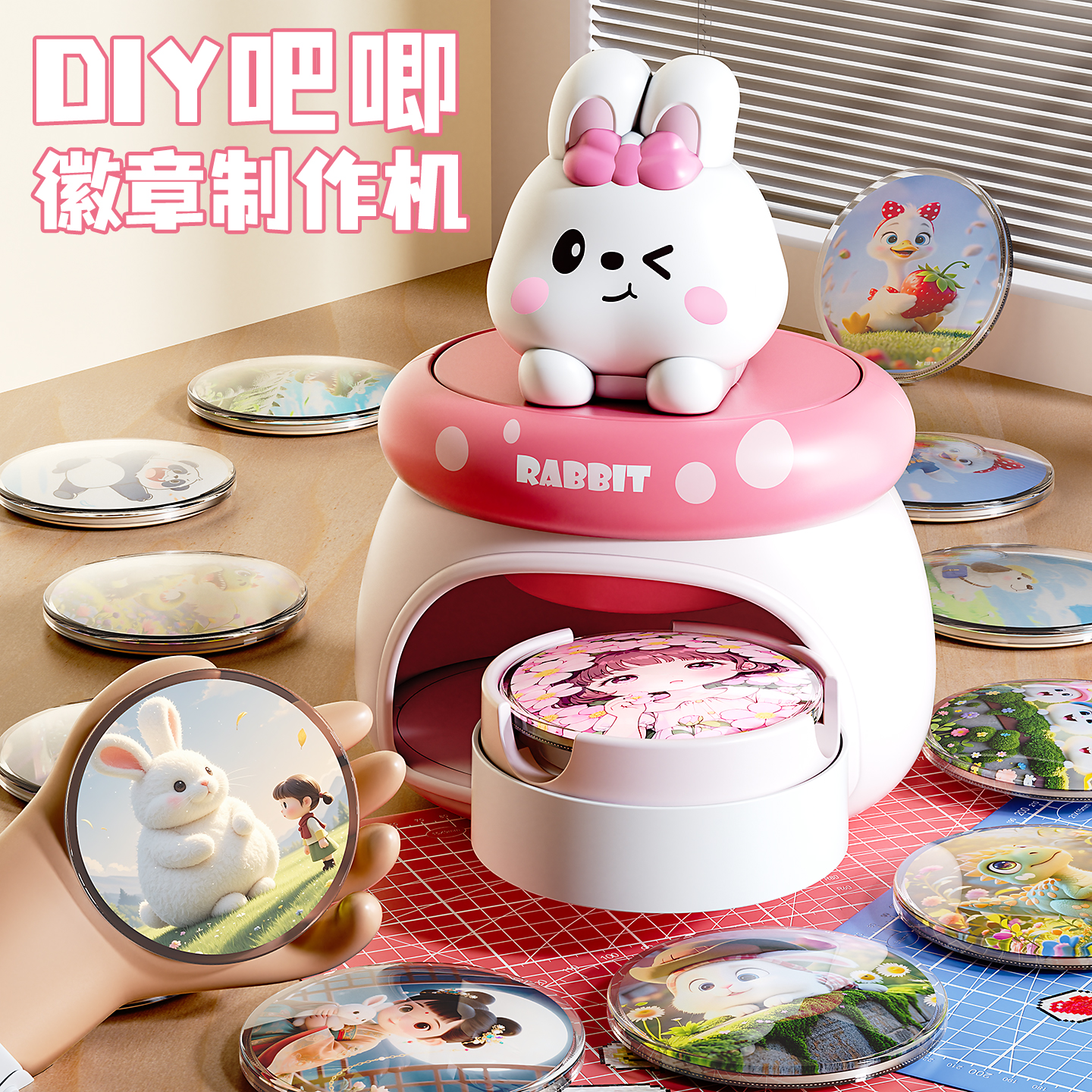 卡通定制吧唧徽章制作机