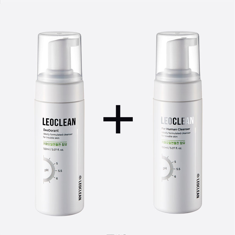 [爱德专属]1+1韩国直邮LEOCLEAN抑制异味泡沫清洁+私处清洁