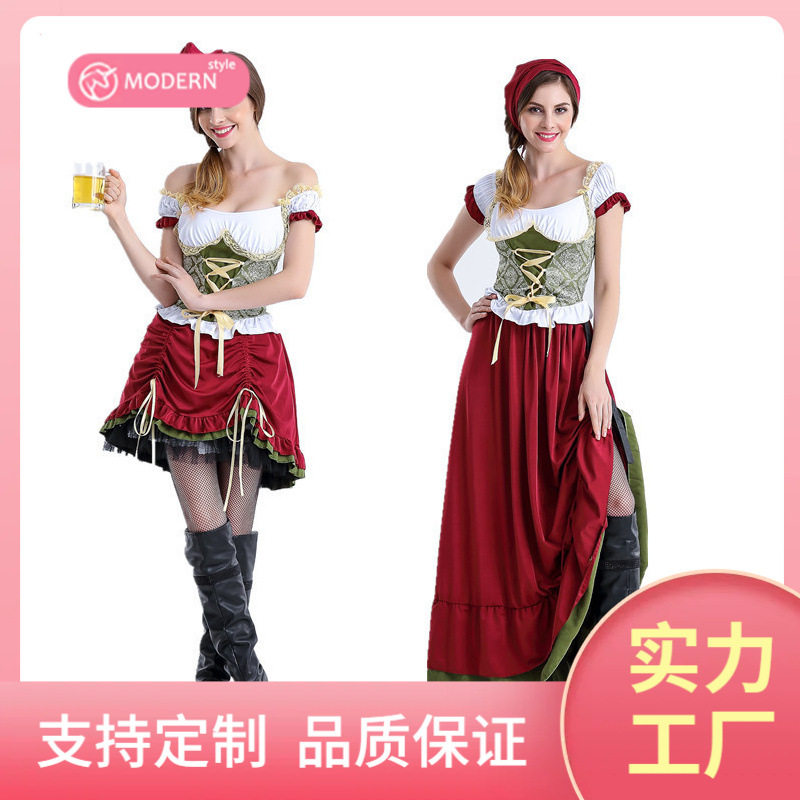 万圣节服装成人女仆装巴伐利亚传统民族服装分码舞台装DS演出服
