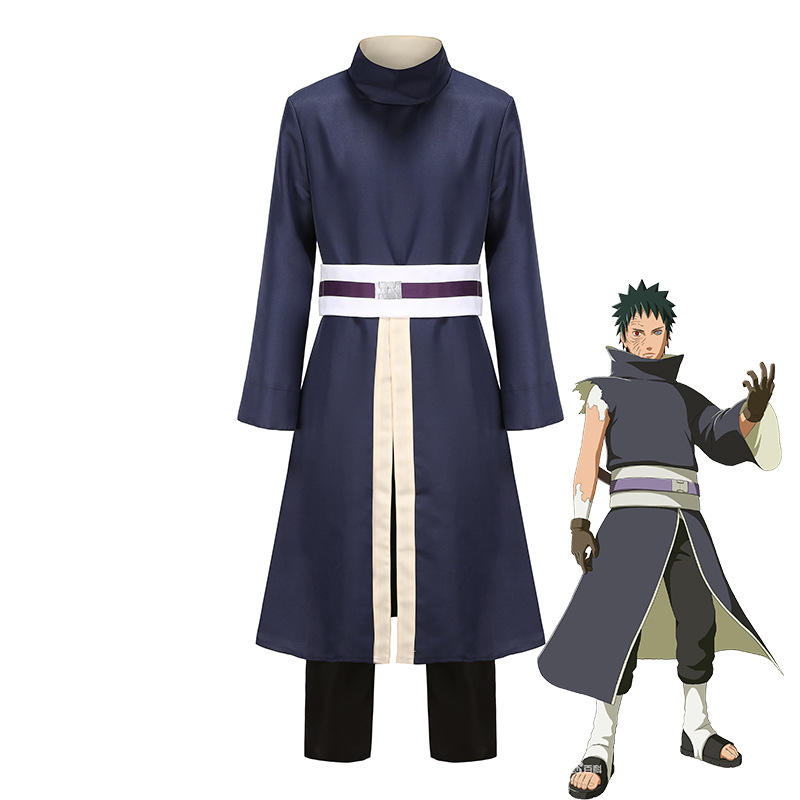 火影忍者疾风传宇智波带土晓组织cos服面具团扇动漫Cosplay男装