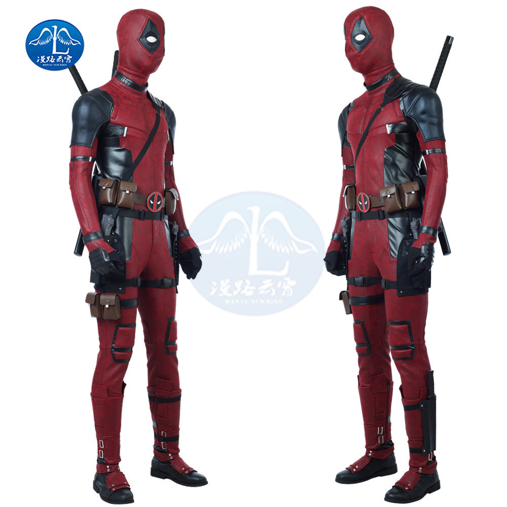 漫路云霄漫威英雄死侍COS服Deadpool连体衣cosplay紧身衣工厂