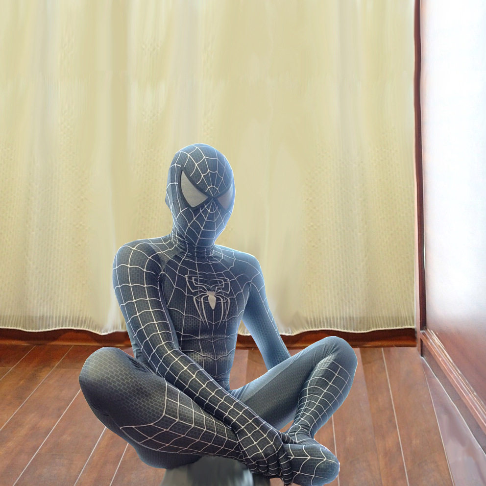 托比黑色毒液肌肉版蜘蛛侠Cosplay全包紧身衣氨纶弹力漫展表演服