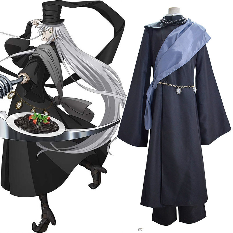 源之漫动漫cos服黑执事赛巴斯钦cosplay全套黑色葬礼服送帽子