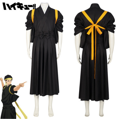 排球少年cos服日向翔阳影山飞雄月岛萤和服应援团cos服