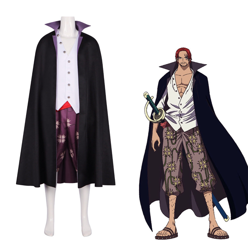 航海王海贼王cos服四皇红发香克斯cosplay表演服动漫角色扮演服装