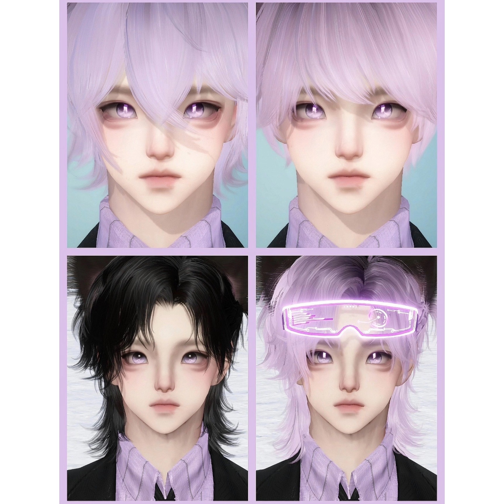 小狗还有猫咪 小毅不知道 逆水寒手游捏脸男通用