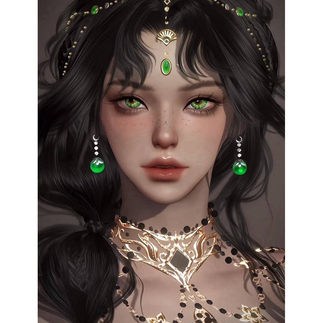 风铃公主 西西西树 逆水寒手游捏脸女通用