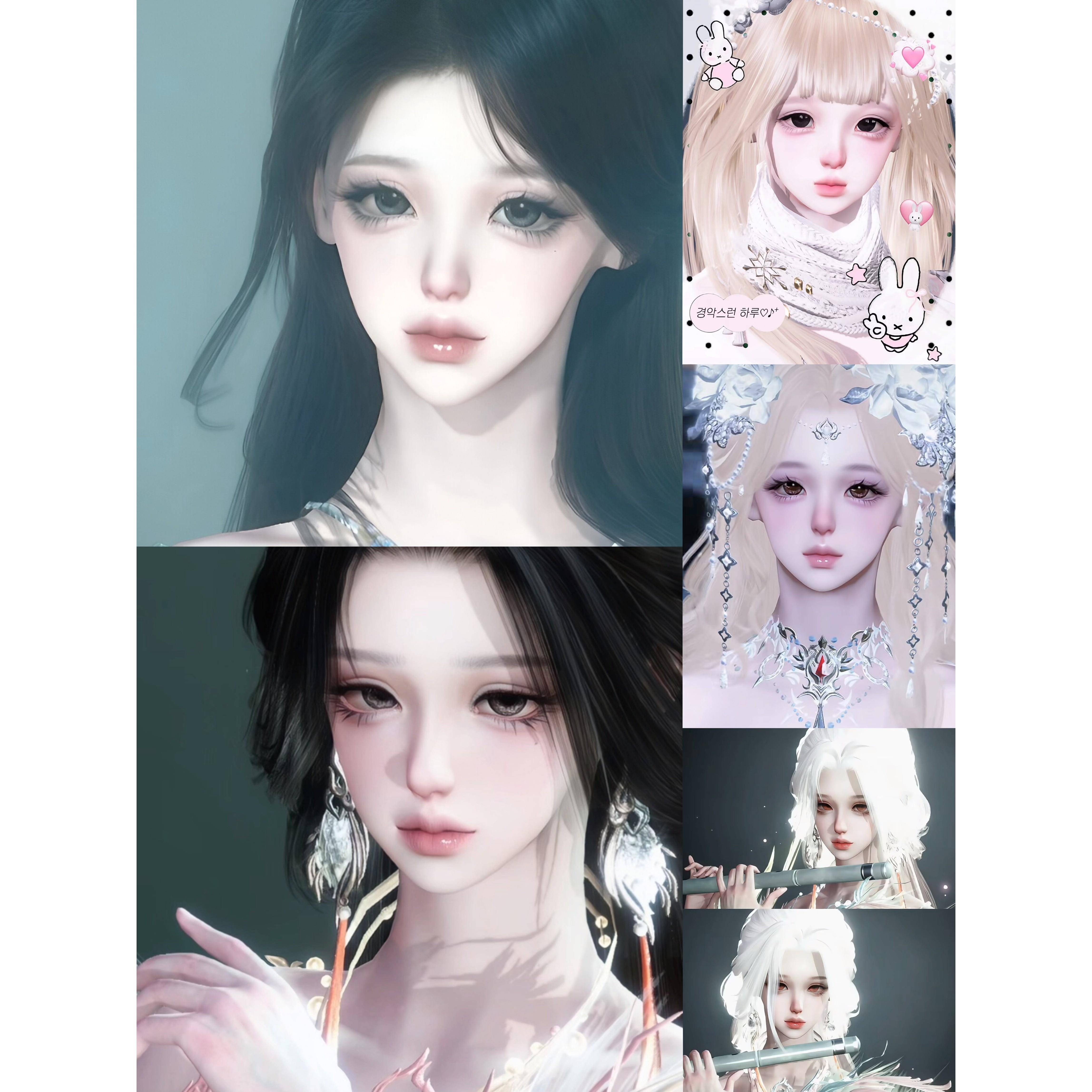 发5 弱水 ovo 邂逅 记忆 饼干小饼 逆水寒手游捏脸女通用