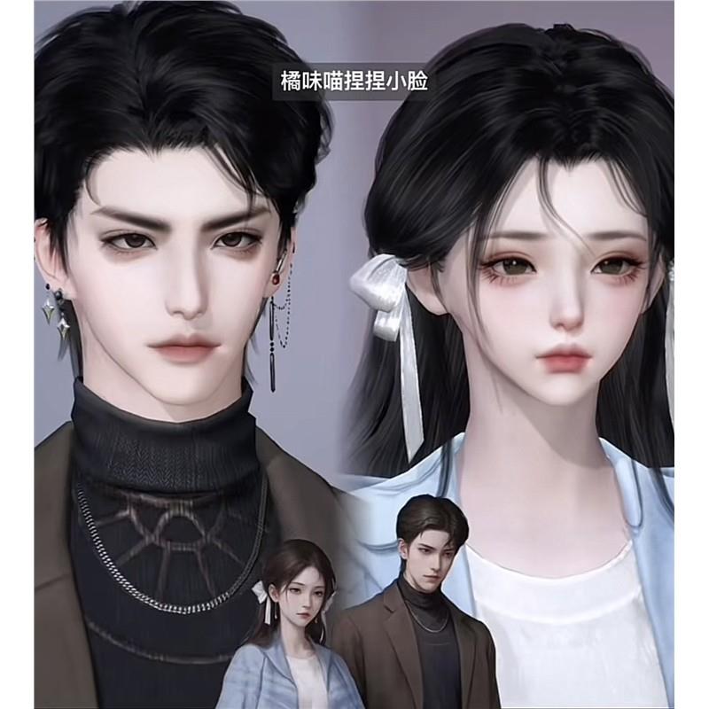 杜言她柳逢泽 情侣捏脸橘味喵捏捏小脸逆水寒手游捏脸女通用 原版