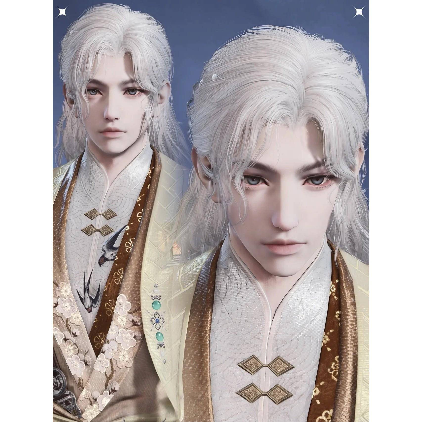 国服端游 永劫无间捏脸数据 男脸型 李寻欢 子非玉