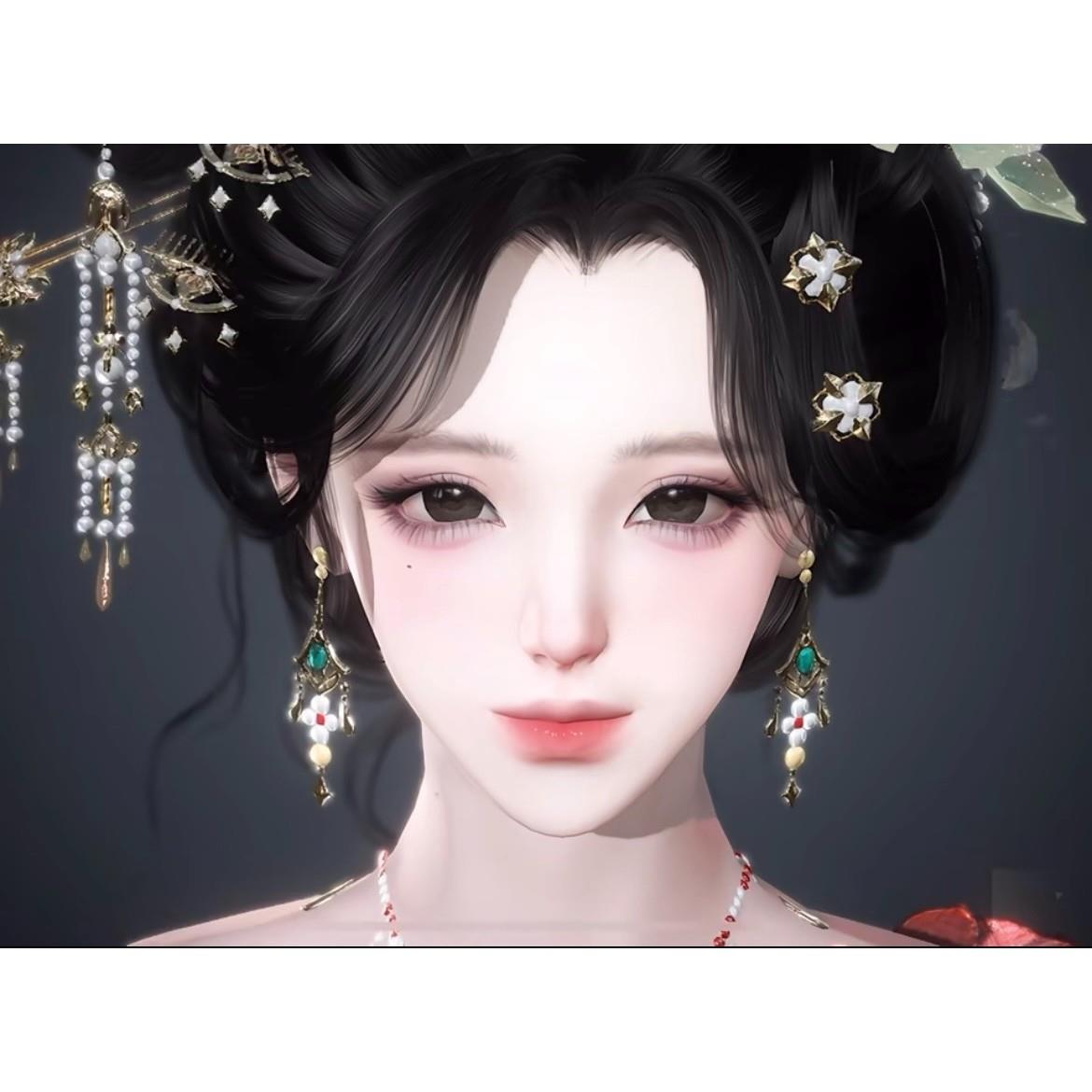 锦瑟 郝韵 古风美人 逆水寒手游捏脸女通用